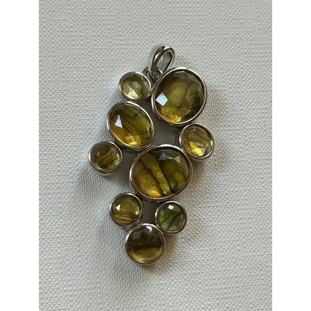 Lia Sophia Silver Tone Abstract Pendant
